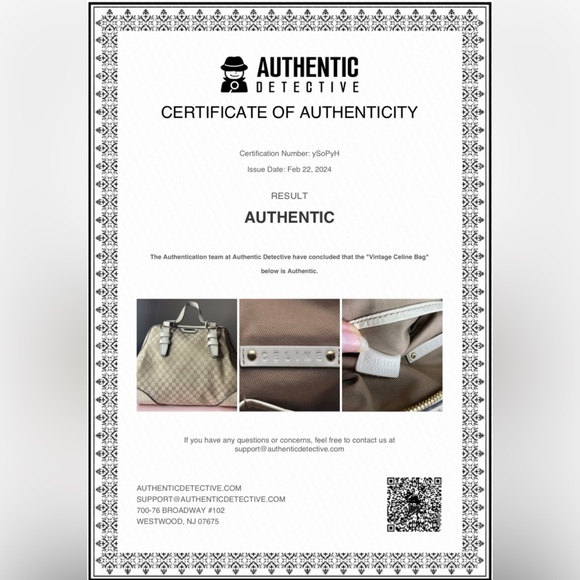 Authentic Vintage Celine Macadam Blason (Made in China) - Picture 14 of 14